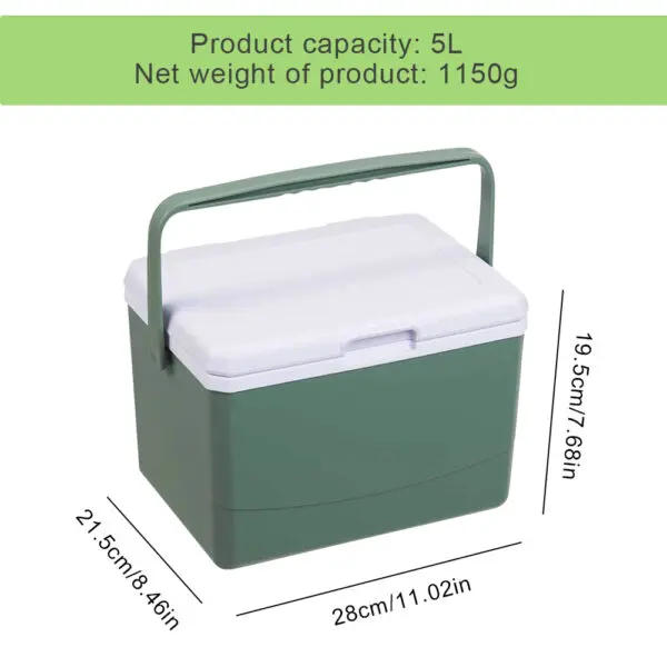 5/4.5/3L Drink Ice Insulated Cooler Cool Bag Portable Cooler Box with Handle Mini Freezer Fridge Car Refrigerator Picnic Bag - Image 8