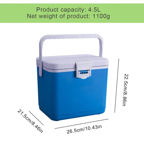 5/4.5/3L Drink Ice Insulated Cooler Cool Bag Portable Cooler Box with Handle Mini Freezer Fridge Car Refrigerator Picnic Bag - Image 11