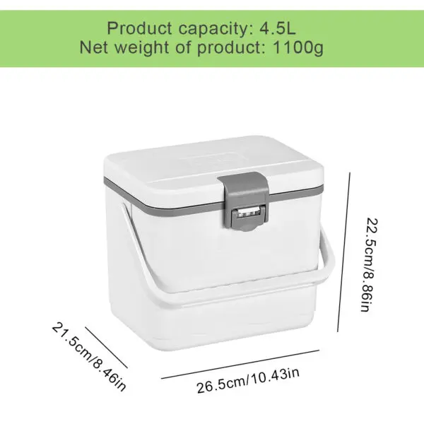 5/4.5/3L Drink Ice Insulated Cooler Cool Bag Portable Cooler Box with Handle Mini Freezer Fridge Car Refrigerator Picnic Bag - Image 12
