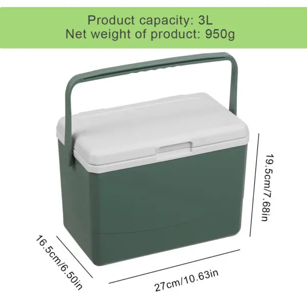 5/4.5/3L Drink Ice Insulated Cooler Cool Bag Portable Cooler Box with Handle Mini Freezer Fridge Car Refrigerator Picnic Bag - Image 14