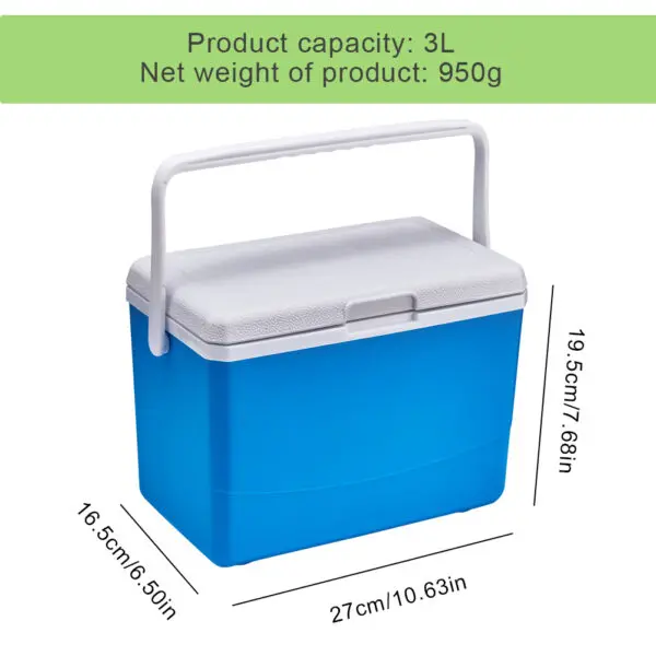 5/4.5/3L Drink Ice Insulated Cooler Cool Bag Portable Cooler Box with Handle Mini Freezer Fridge Car Refrigerator Picnic Bag - Image 15