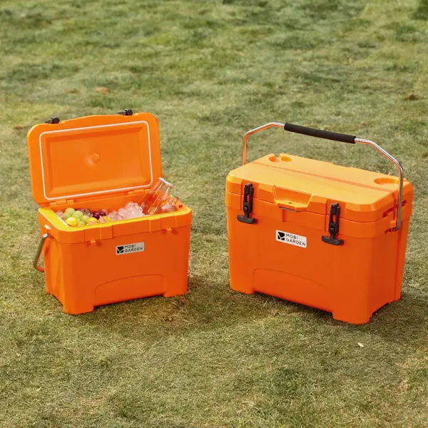 Mobi Garden Portable Wheeled Cooler Insulated Ice Box for Car Picnics Outdoor Camping Fresh Food Storage - Image 2
