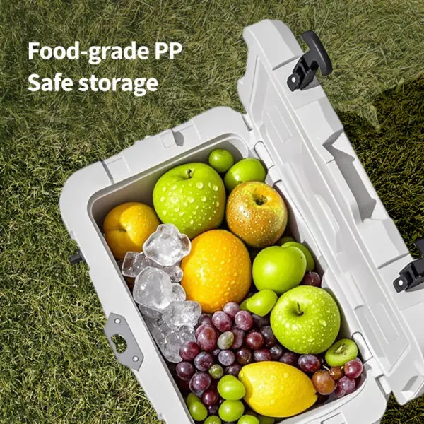Mobi Garden Portable Wheeled Cooler Insulated Ice Box for Car Picnics Outdoor Camping Fresh Food Storage - Image 6