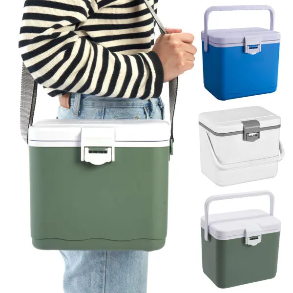 4.5/5L Cooler Box Portable Camping Refrigerator Incubator Large Capacity Car Ice Bucket Heat Preservation Camping BBQ Equipment