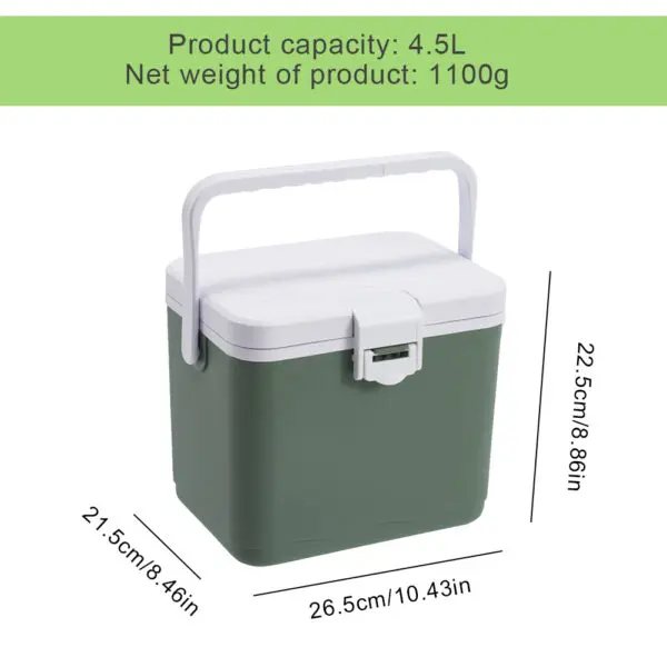 4.5/5L Cooler Box Portable Camping Refrigerator Incubator Large Capacity Car Ice Bucket Heat Preservation Camping BBQ Equipment - Image 11
