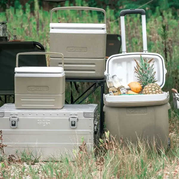 MOBI GARDEN Camping Cooler Box Ice Box Food&Drink Portable Outdoor Picnic Keep Fresh Refrigerator - Image 3