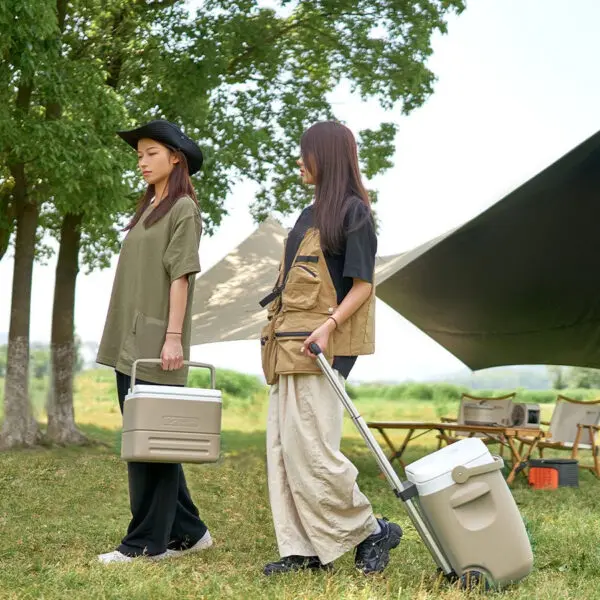 MOBI GARDEN Camping Cooler Box Ice Box Food&Drink Portable Outdoor Picnic Keep Fresh Refrigerator - Image 4