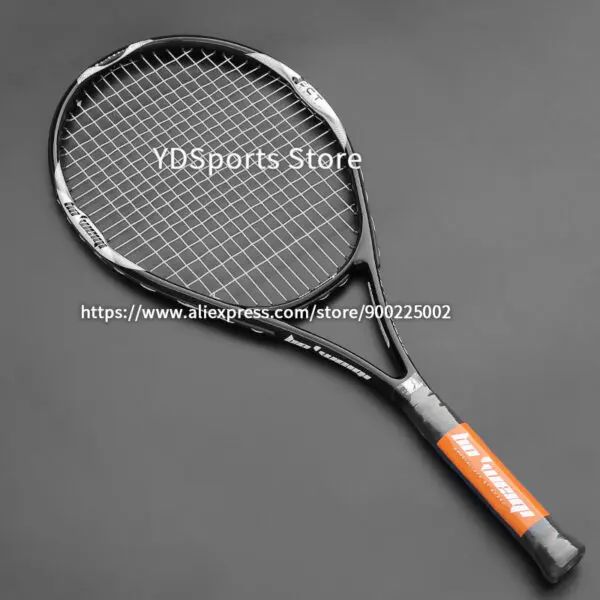 High Quality Carbon Aluminium Alloy Strung Tennis Racket For Adult Tenis Rackets 4-1/4 Inch Strings Bag Raquet Padel Men Women - Image 3