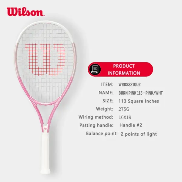 Wilson Tennis Rackets Professional Adults Beginner Carbon Alloy Rackets with Line Self-Practice Beginner Elastic Tennis Racket - Image 10