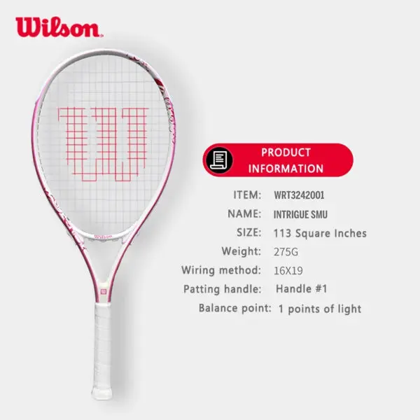Wilson Tennis Rackets Professional Adults Beginner Carbon Alloy Rackets with Line Self-Practice Beginner Elastic Tennis Racket - Image 12