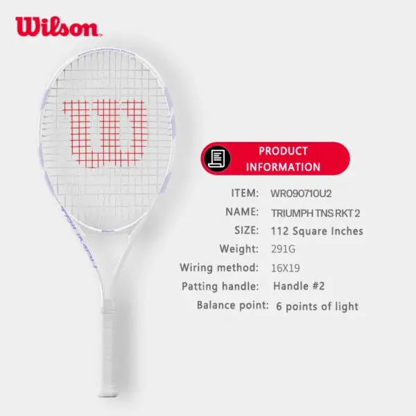Wilson Tennis Rackets Professional Adults Beginner Carbon Alloy Rackets with Line Self-Practice Beginner Elastic Tennis Racket - Image 16