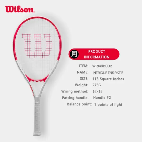 Wilson Tennis Rackets Professional Adults Beginner Carbon Alloy Rackets with Line Self-Practice Beginner Elastic Tennis Racket - Image 18