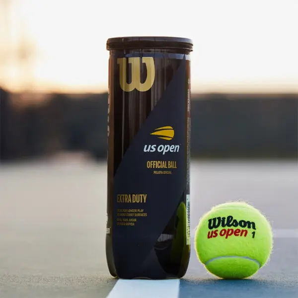 Wilson US OPEN Tennis Training Balls XD TBALL Blended Wool Rubber 3 pieces in Combination Sealed Cans WRT1020 57G - Image 3