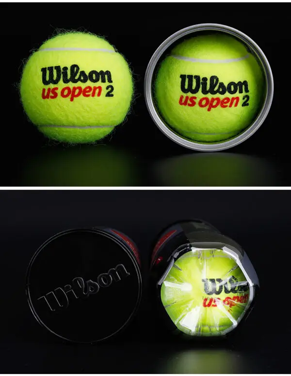 Wilson US OPEN Tennis Training Balls XD TBALL Blended Wool Rubber 3 pieces in Combination Sealed Cans WRT1020 57G - Image 4