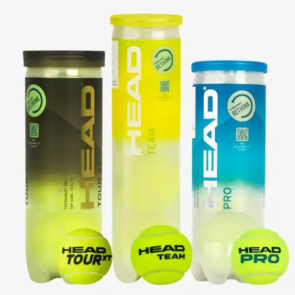 HEAD Professional Tennis 4B TEAM 3 Tour X Training Ball T 3B Pro Match Balls High Elasticity Resistant Durable Excesice