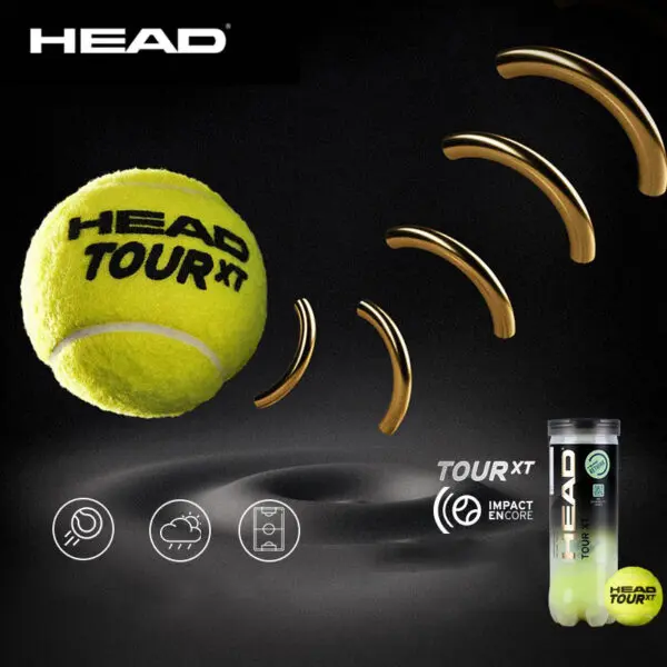 HEAD Professional Tennis 4B TEAM 3 Tour X Training Ball T 3B Pro Match Balls High Elasticity Resistant Durable Excesice - Image 4