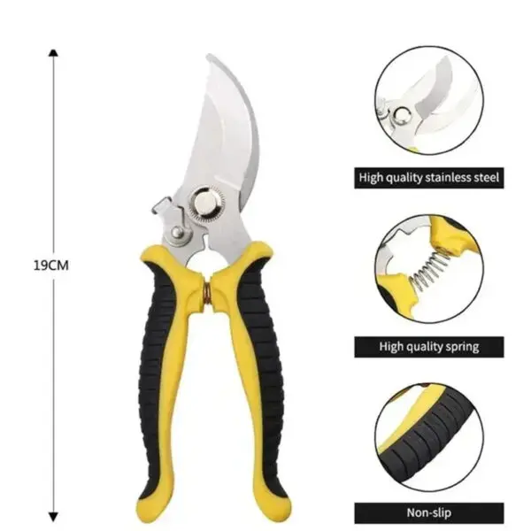 Pruner Garden Scissors Professional Sharp Bypass Pruning Shears Tree Trimmers Secateurs Hand Clippers For Garden Beak Scissors - Image 6