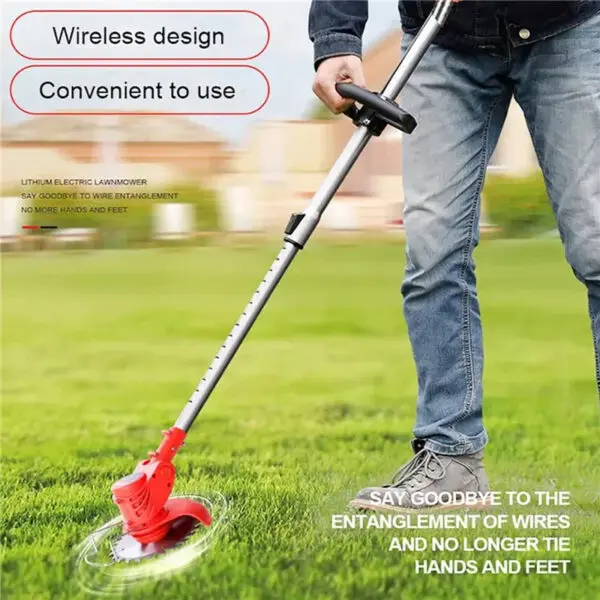 GOOWAY Cordless Electric Grass Trimmer 21V Handheld Length Adjustable Cutter Garden Tools Compatible Makita - Image 5