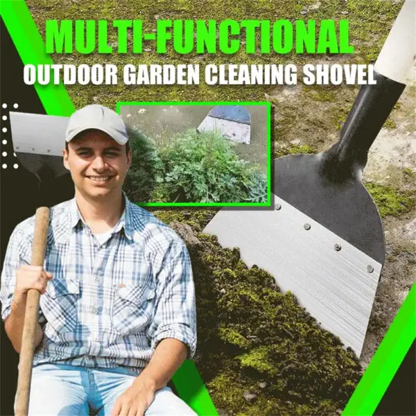 1PC Multi-Functional Outdoor Garden Cleaning Shovel Steel flat shovel ice shovel Weeding Planting Farm Weeding Tool Dropshipping