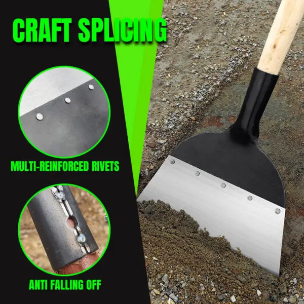 1PC Multi-Functional Outdoor Garden Cleaning Shovel Steel flat shovel ice shovel Weeding Planting Farm Weeding Tool Dropshipping - Image 4
