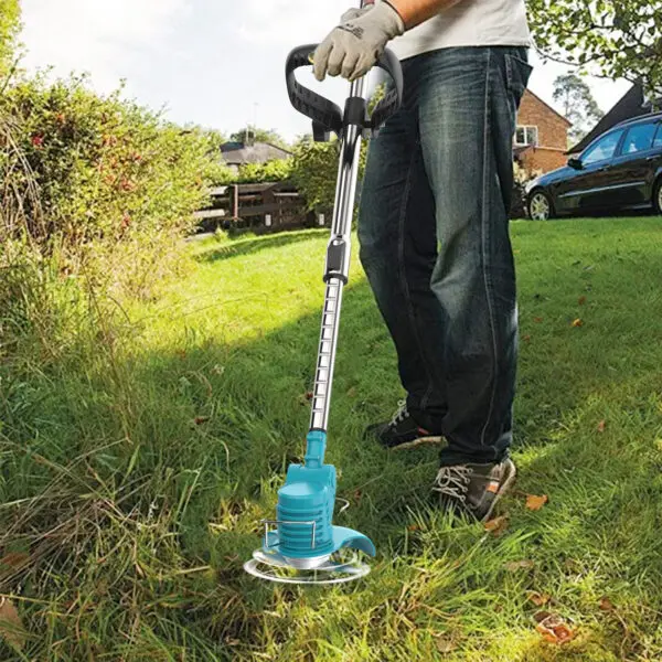 Cordless Strimmer Adjustable Garden Strimmer 2x3.0Ah Battery Strimmer with 2 Metal Blades 10 Plastic Blades replace for Makita - Image 4