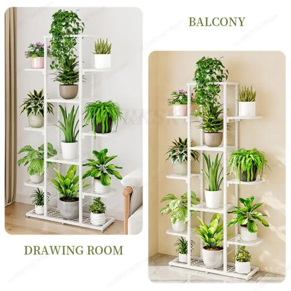 Plant Stand And Flower Stand 5/7 Tier Flower Shelf Planter Rack Storage Organizer Display Indoor Garden Balcony Storage Rack - Image 2