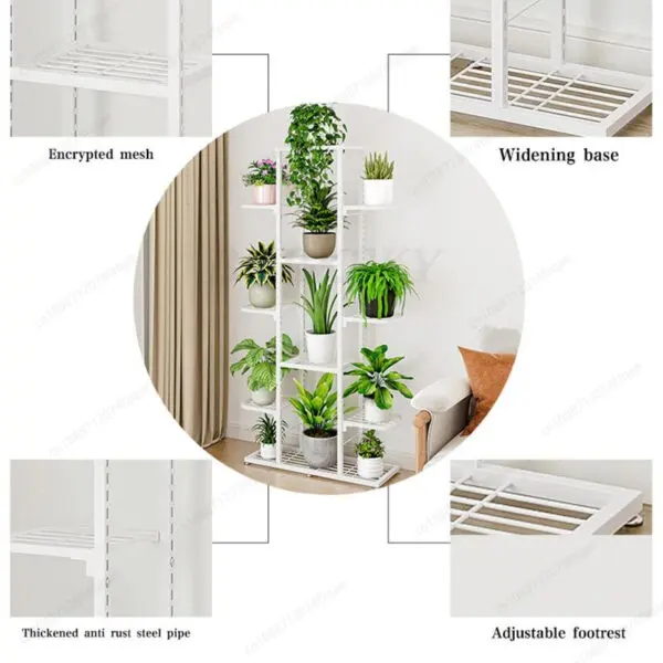 Plant Stand And Flower Stand 5/7 Tier Flower Shelf Planter Rack Storage Organizer Display Indoor Garden Balcony Storage Rack - Image 6