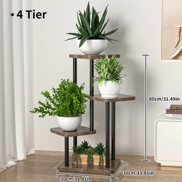 Plant Stand and Flower Stand Storage Shelf 4/5/6 Tier Flower Shelf Planter Rack Storage Organizer Display Indoor Garden Balcony - Image 7