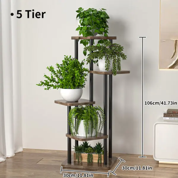 Plant Stand and Flower Stand Storage Shelf 4/5/6 Tier Flower Shelf Planter Rack Storage Organizer Display Indoor Garden Balcony - Image 8