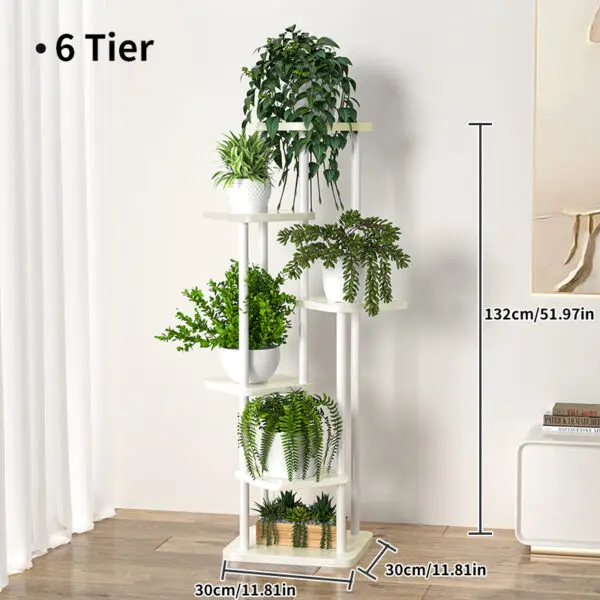 Plant Stand and Flower Stand Storage Shelf 4/5/6 Tier Flower Shelf Planter Rack Storage Organizer Display Indoor Garden Balcony - Image 10