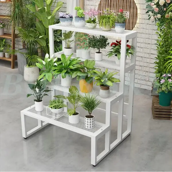 Flower Stand Plant Stand 2/3/4Tier Flower Shelf Planter Rack Storage Organizer Display Indoor Garden Balcony Floor-standing Rack - Image 5