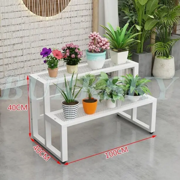 Flower Stand Plant Stand 2/3/4Tier Flower Shelf Planter Rack Storage Organizer Display Indoor Garden Balcony Floor-standing Rack - Image 13