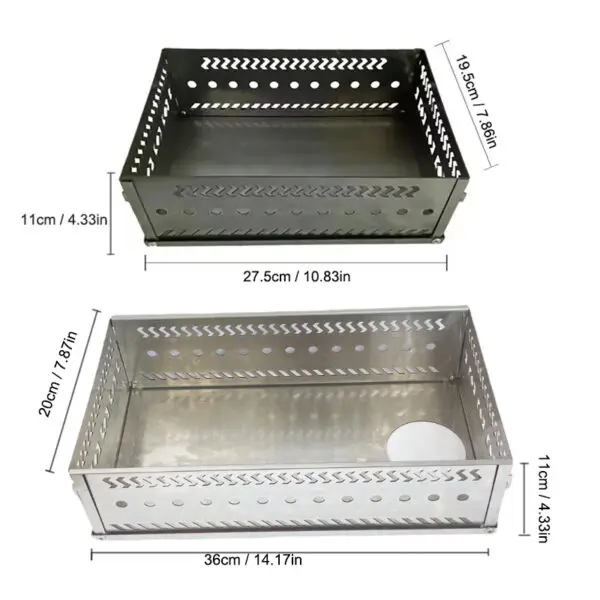 Foldable Sauna Stone Frame, Charcoal Fire Box, Heat-resistant Wood Stove, Sauna, Hiking, Fishing, Cooking, Barbecue Accessories - Image 6