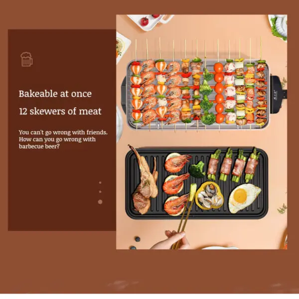 Home McRib highpower multifunctional grill pan Highpower smokeless electric maiyan stone grill pan - Image 4