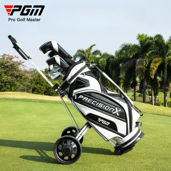 PGM Two-wheel Golf Cart Golf Course Smooth and silent wheels Multifunctional Panel Foldable Push-pull Golf Cart QC002 - Image 3