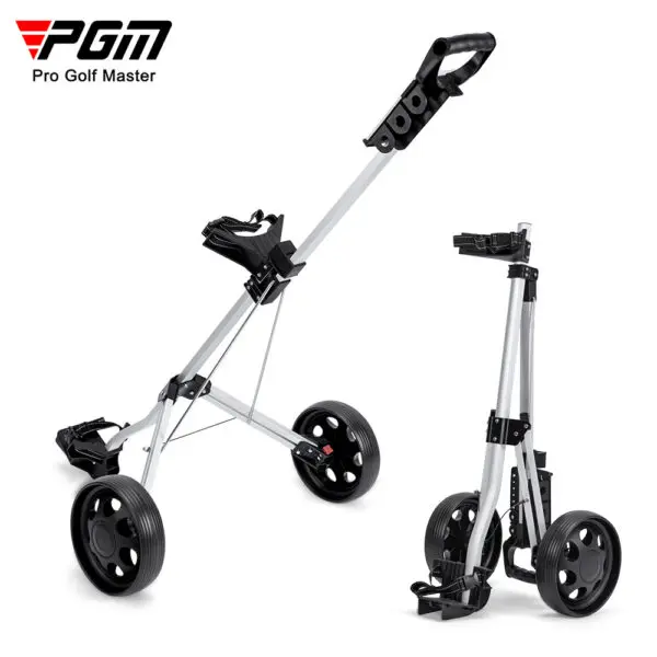 PGM Two-wheel Golf Cart Golf Course Smooth and silent wheels Multifunctional Panel Foldable Push-pull Golf Cart QC002 - Image 4