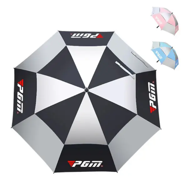 Golf Umbrella Sun Automatic Manual Styles Protection And Rain Double Layer Wear Resistant Fiberglass Material Spring And Summer - Image 4