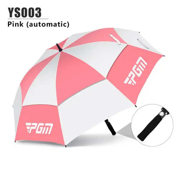 Golf Umbrella Sun Automatic Manual Styles Protection And Rain Double Layer Wear Resistant Fiberglass Material Spring And Summer - Image 8