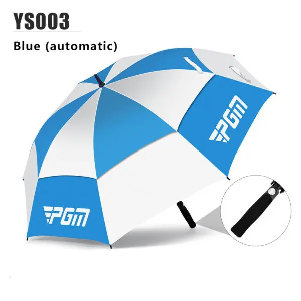 Golf Umbrella Sun Automatic Manual Styles Protection And Rain Double Layer Wear Resistant Fiberglass Material Spring And Summer - Image 9