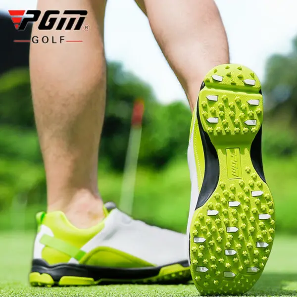 PGM New Men Golf Shoes Golf Waterproof Anti-slip Shoes Male Lightweight Breathable Sports Sneakers Outdoor Knob Buckle Footwear - Image 3