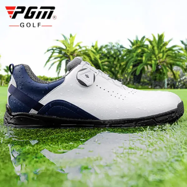 PGM New Men Golf Shoes Golf Waterproof Anti-slip Shoes Male Lightweight Breathable Sports Sneakers Outdoor Knob Buckle Footwear - Image 4