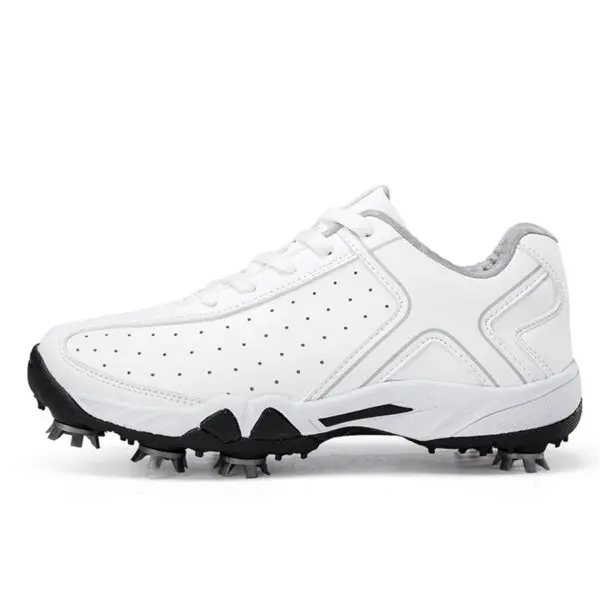 Men's Golf Shoes Waterproof Leather Golfer Sports Shoes Comfortable Anti Slip Golf Sneakers Fitness Walking Golfing Shoes - Image 2