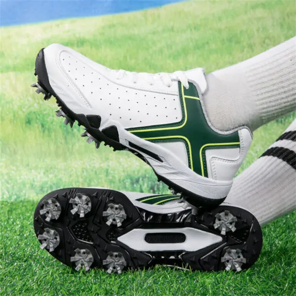 Men's Golf Shoes Waterproof Leather Golfer Sports Shoes Comfortable Anti Slip Golf Sneakers Fitness Walking Golfing Shoes - Image 6