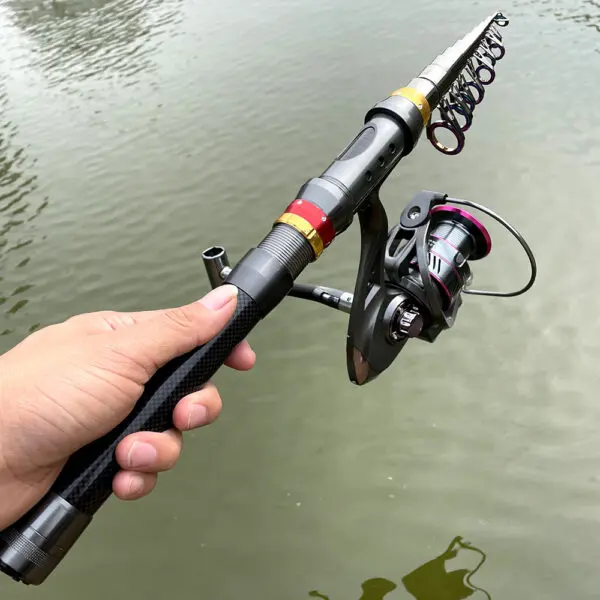 1.8-3.6m Carbon Fiber Fishing Rod And Reel Combo Super Hard Telescopic Fishing Pole Spinning Reel Kit Max Resistance 3-8kg Pesca - Image 6