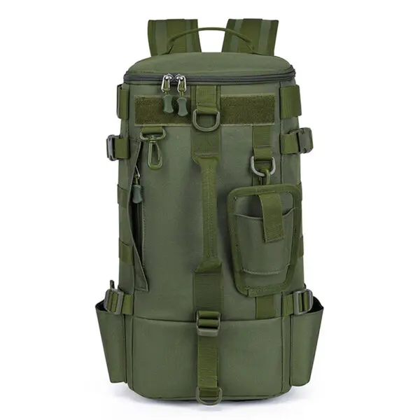 Tactical Fishing Backpack Tackle Bag with Rod Holders Fish Equipment Storage Molle Camping Hiking Outdoor Multifunctional Bag - Image 8