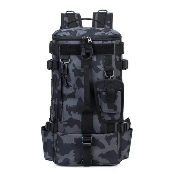 Tactical Fishing Backpack Tackle Bag with Rod Holders Fish Equipment Storage Molle Camping Hiking Outdoor Multifunctional Bag - Image 10