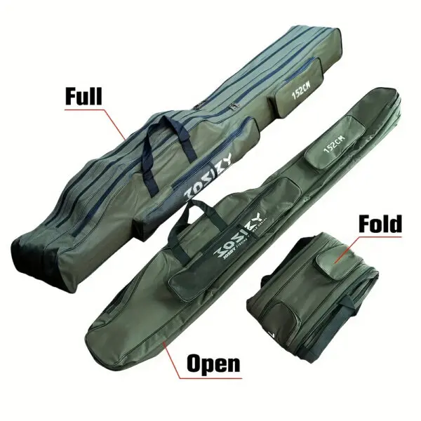Fishing Rod bag 122/152/182CM 3 Layer Fishing backpack Outdoor Tackle Fishing bag Oxford Bag for fishing accessories equipment - Image 5