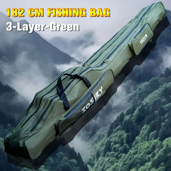 Fishing Rod bag 122/152/182CM 3 Layer Fishing backpack Outdoor Tackle Fishing bag Oxford Bag for fishing accessories equipment - Image 7