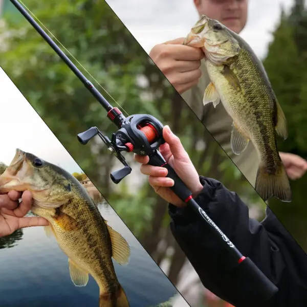 Sougayilang Fishing Rod Reel Combo 1.8~2.1m Carbon Fiber Casting Rod and 7.2:1 Gear Ratio Baitcasting Ree Max Drag 10kg for Bass - Image 6