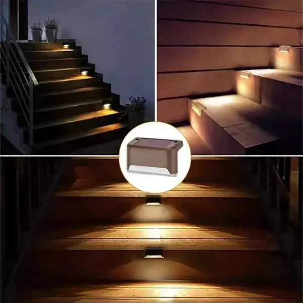 1/4/8/12/pcs Solar LED Lights Outdoor Garden Light Deck Lamp Solar Stairs Light Waterproof Solar Step Lamp Patio Garden Decor - Image 7